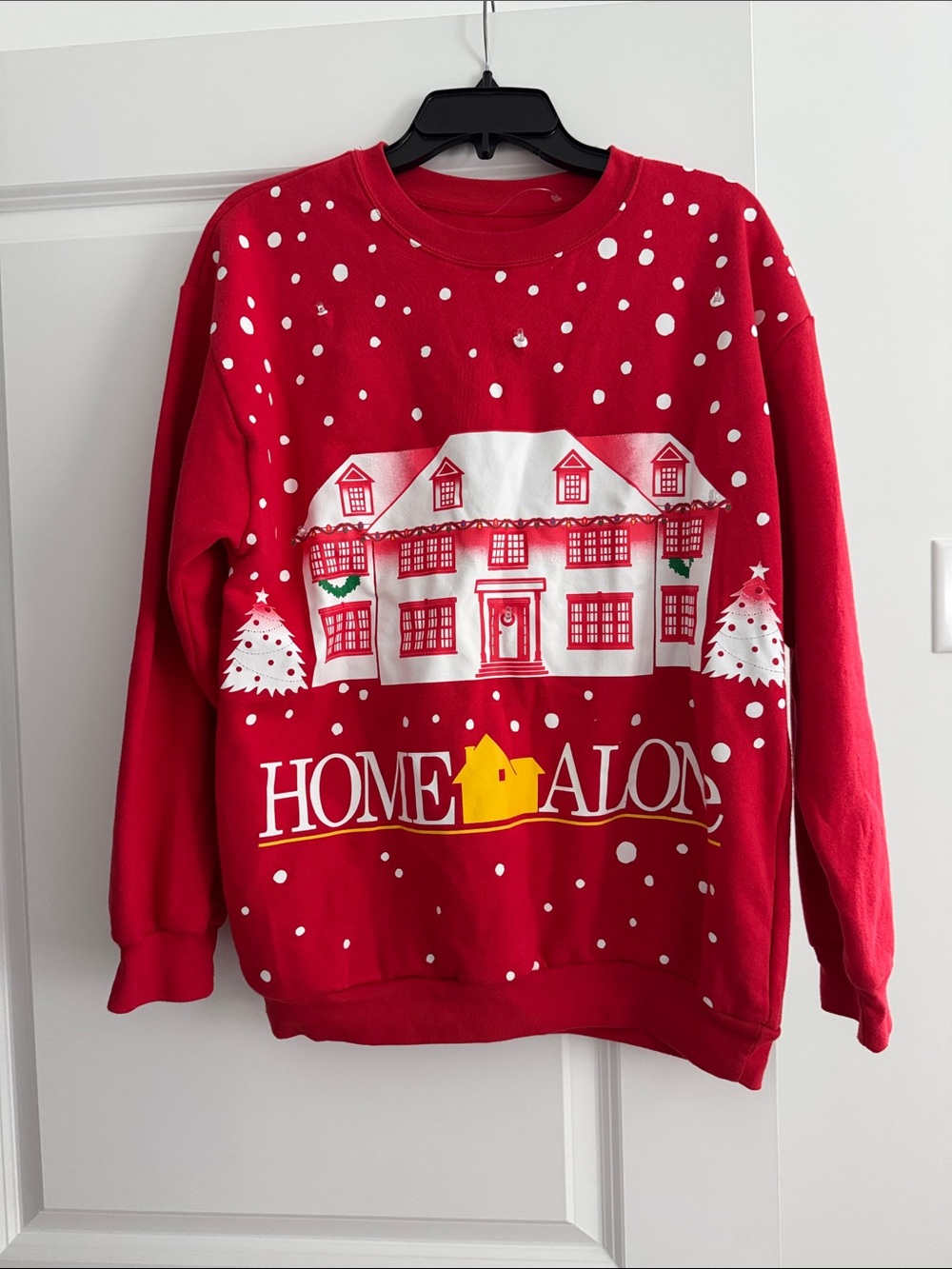 Home Alone Red Holiday Sweatshirt - Classic Movie Crewneck